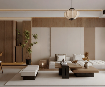 New Chinese Style A Living Room-ID:582305919