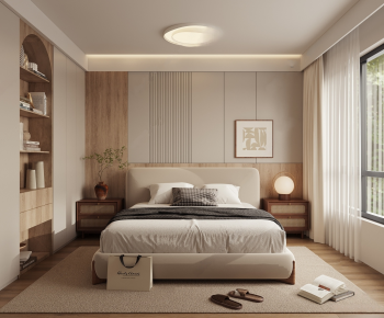 Wabi-sabi Style Bedroom-ID:596009025