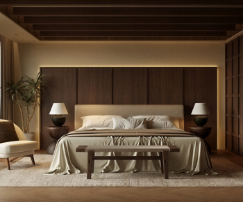 Wabi-sabi Style Bedroom-ID:112196929