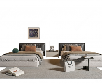 Modern Single Bed-ID:449624067