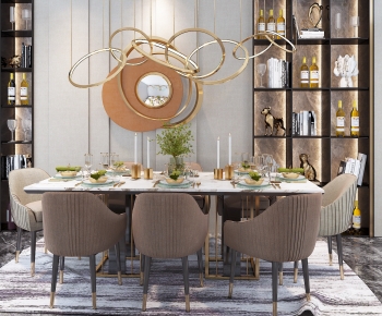 Modern Dining Table And Chairs-ID:402599109