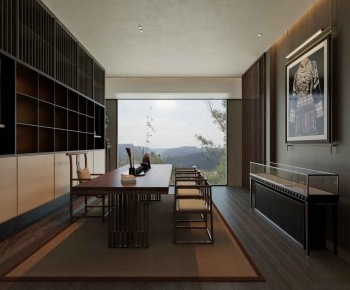 New Chinese Style Tea House-ID:124108086