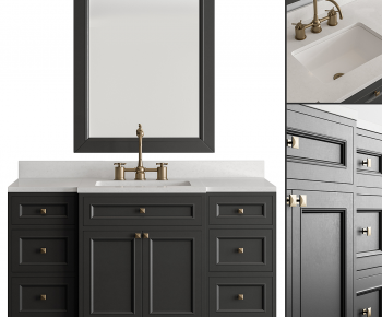 Simple European Style Bathroom Cabinet-ID:744683982