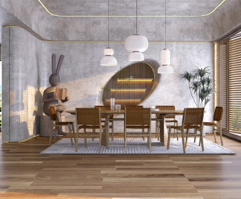 New Chinese Style Dining Room-ID:679651983