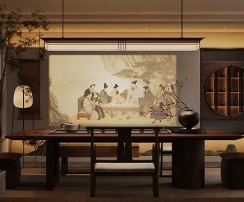 New Chinese Style Teahouse Tea House-ID:562318093