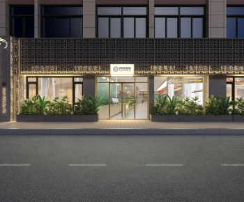 Modern Facade Element-ID:472741135