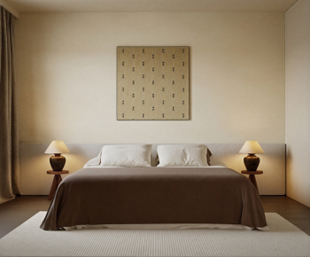 Wabi-sabi Style Bedroom-ID:385716925