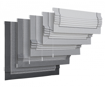 New Chinese Style Roman Curtain-ID:580070032