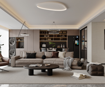 Modern A Living Room-ID:808610925