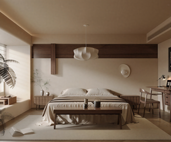 Wabi-sabi Style Bedroom-ID:102468013