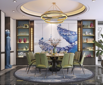 New Chinese Style Dining Room-ID:780509004