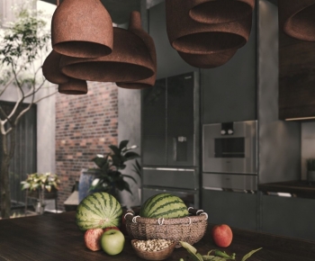 Wabi-sabi Style Open Kitchen-ID:785994054