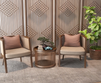 New Chinese Style Lounge Chair-ID:254014023