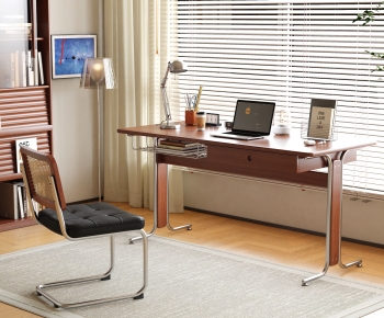 Modern Computer Desk And Chair-ID:905318981