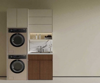 Modern Laundry Cabinet-ID:294858937