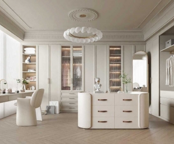 French Style Clothes Storage Area-ID:598700092