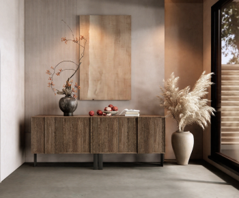 Wabi-sabi Style Entrance Cabinet-ID:465559019