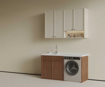 Modern Laundry Cabinet-ID:483958962