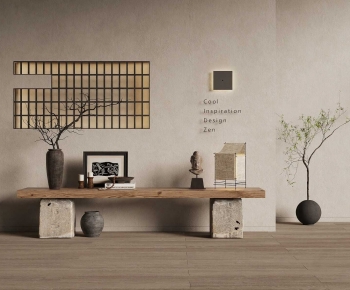 Wabi-sabi Style Console-ID:801737078