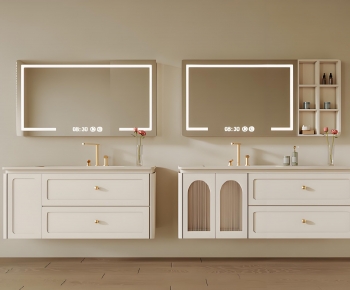 French Style Bathroom Cabinet-ID:401990896