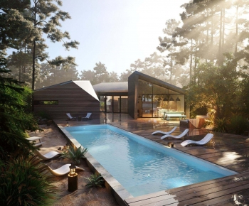 Modern Swimming Pool-ID:509516006