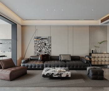 Modern A Living Room-ID:816637995