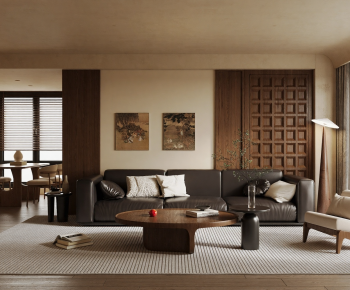 Wabi-sabi Style A Living Room-ID:468120659