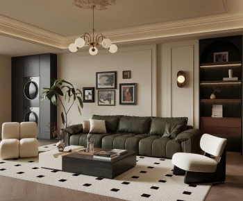 French Style A Living Room-ID:372327097