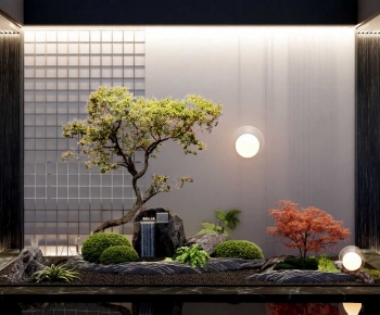 New Chinese Style Plant Landscaping-ID:688015943