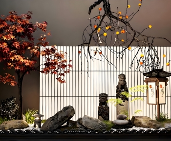 New Chinese Style Plant Landscaping-ID:655152088