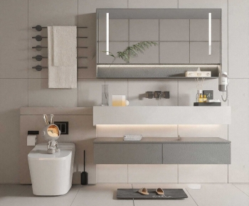 Modern Bathroom Cabinet-ID:653510132