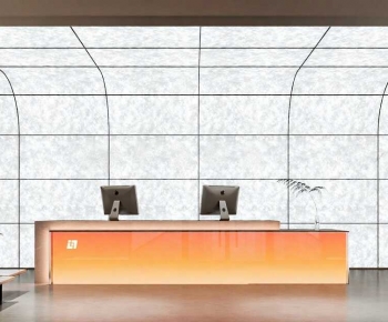 Modern Office Reception Desk-ID:807677983