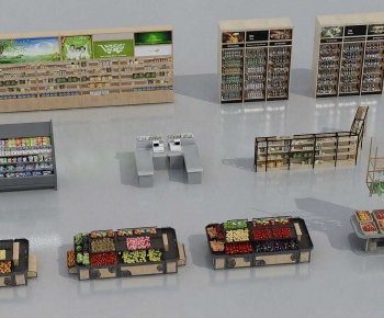 Modern Supermarket Shelf-ID:345110949