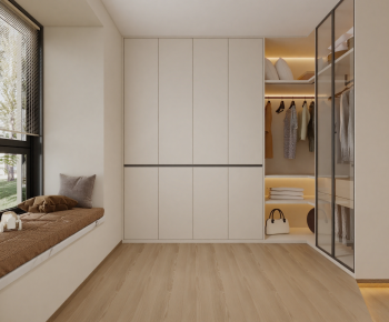 Modern Clothes Storage Area-ID:110853919
