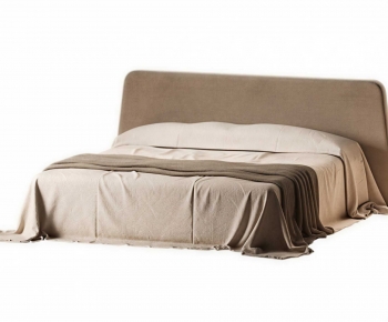 Wabi-sabi Style Double Bed-ID:760973933