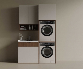 New Chinese Style Laundry Cabinet-ID:686634061