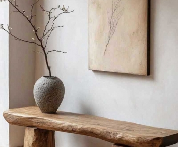 Wabi-sabi Style Console-ID:490489093