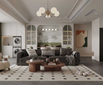 French Style A Living Room-ID:495403056