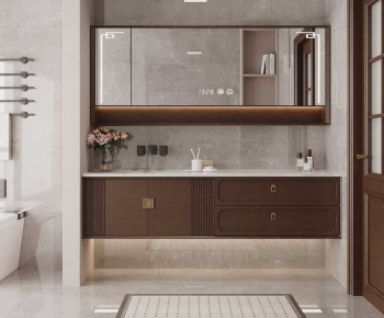New Chinese Style Bathroom Cabinet-ID:856442937