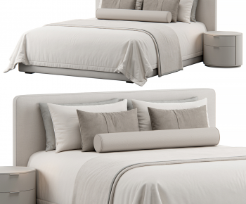 Modern Double Bed-ID:803576957