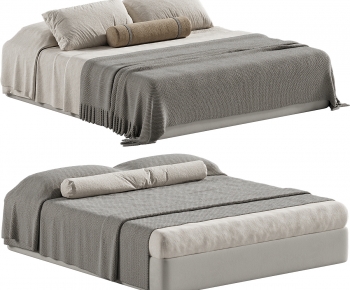 Wabi-sabi Style Double Bed-ID:766654979