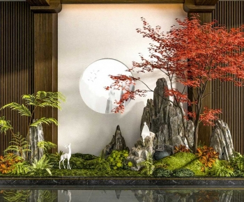 New Chinese Style Plant Landscaping-ID:411665926