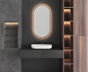 Modern Bathroom Cabinet-ID:134363891