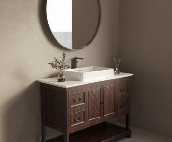 American Style Bathroom Cabinet-ID:248748067
