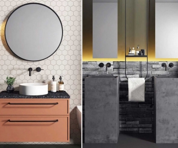 Modern Bathroom Cabinet-ID:385075098