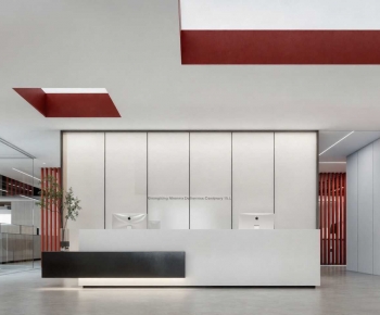 Modern Office Reception Desk-ID:109384066