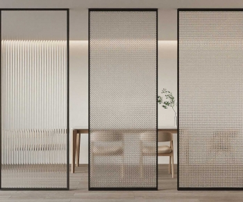 Modern Glass Screen Partition-ID:810257913