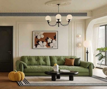 French Style A Living Room-ID:372299916
