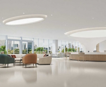 Modern Office Reception Desk-ID:334600934