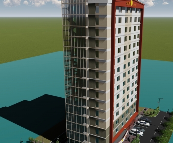 Modern Appearance Of Commercial Building-ID:693675992